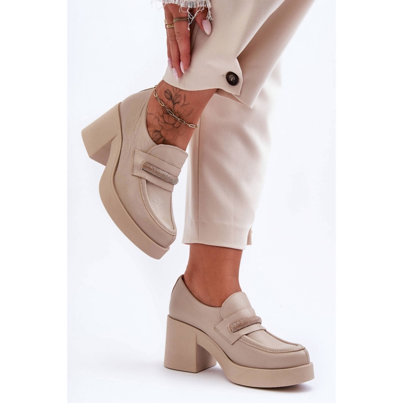 Step in style Scarpe Modello Gelanor 20157 Pelle Beige - Entra con stile 2