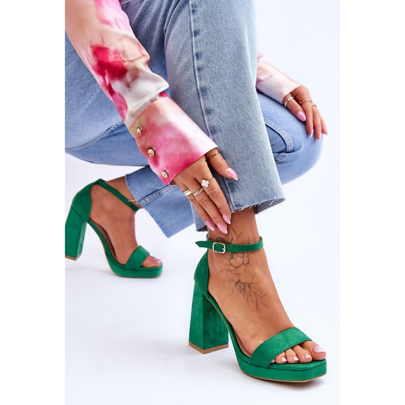 Step in style Sandali Modello Merila LC-29 Verde - Entra con stile 1