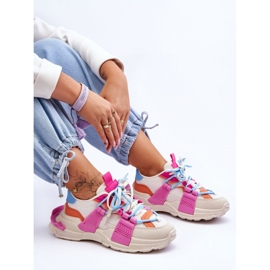 Step in style Scarpe Sportive Modello Chillout! BL357P Beige/Rosa - Entra con stile 2
