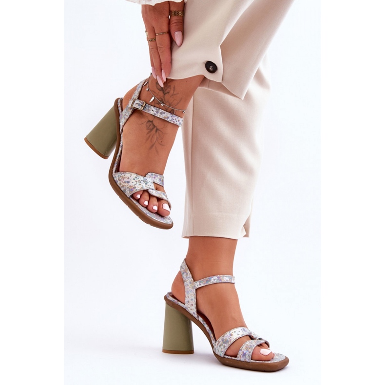 Step in style Sandali Modello Maciejka 06029-24 Bianco/H=Verde - Entra con stile bianca 2