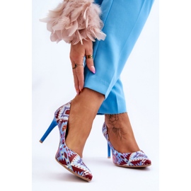 Step in style Scarpe con tacco alto Modello Lewski Shoes 2659 Blu/Rosso - Entra con stile multicolore 1