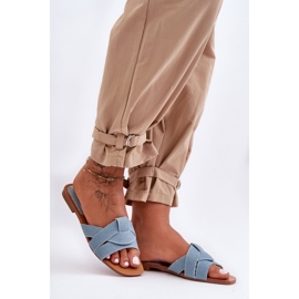 Step in style Sandalo Infradito Modello Aversa W-112 Azzurro - Entra con stile blu 1