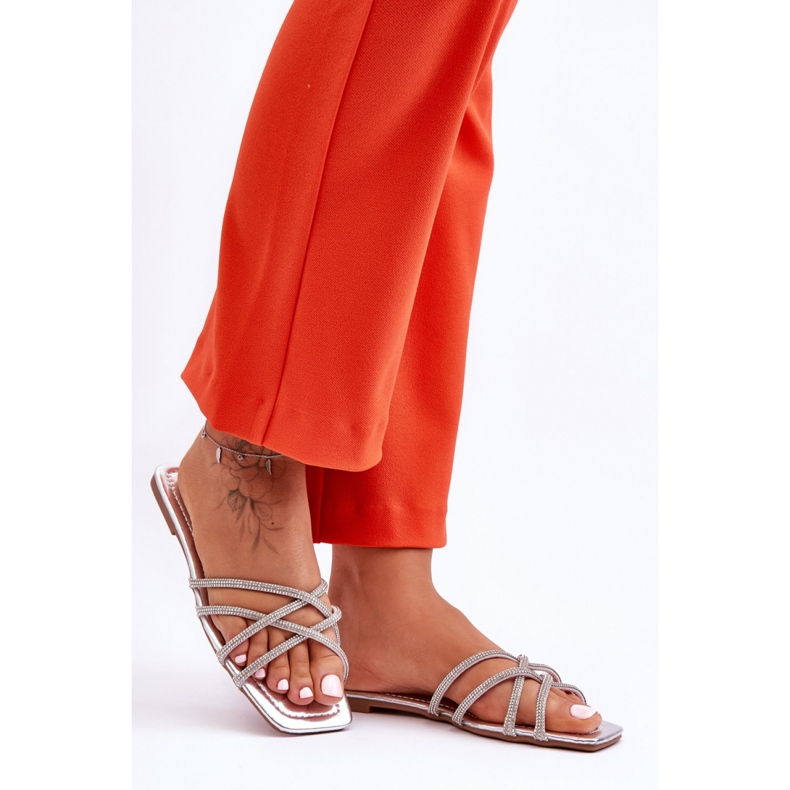 Step in style Sandalo Infradito Modello Leomi 5628-2 CLA-1 Silver - Entra con stile grigio 1