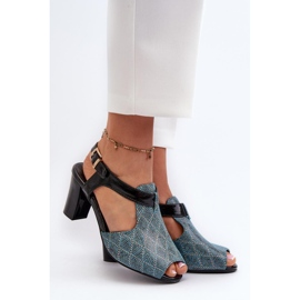 Step in style Sandali Modello Queenmarie SA228-3 Turchese - Entra con stile blu 1