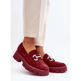 Step in style Mocassini Modello Ellise G422 Bordo - Entra con stile rosso 1