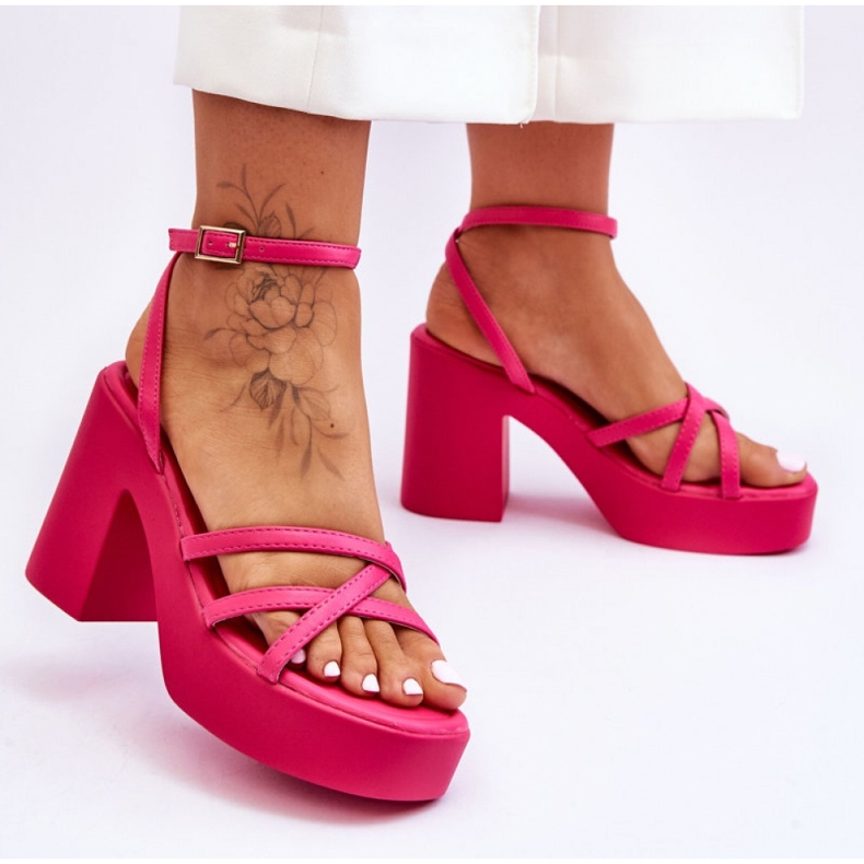 Step in style Sandali Modello Shemira 78-130 Fucsia - Entra con stile rosa 1