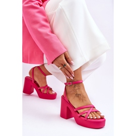Step in style Sandali Modello Shemira 78-130 Fucsia - Entra con stile rosa 2