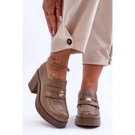 Step in style Scarpe Modello Dunadia 20148 Pelle Beige Scuro - Entra con stile 1
