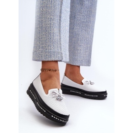 Step in style Mocassini Modello S.Barski LR400 Bianco - Entra con stile 1