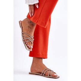 Step in style Sandalo Infradito Modello Leomi 5628-2 CLA-1 Gold - Entra con stile giallo 1