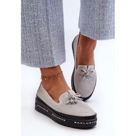 Step in style Mocassini Modello S.Barski LR400 Silver - Entra con stile grigio 1