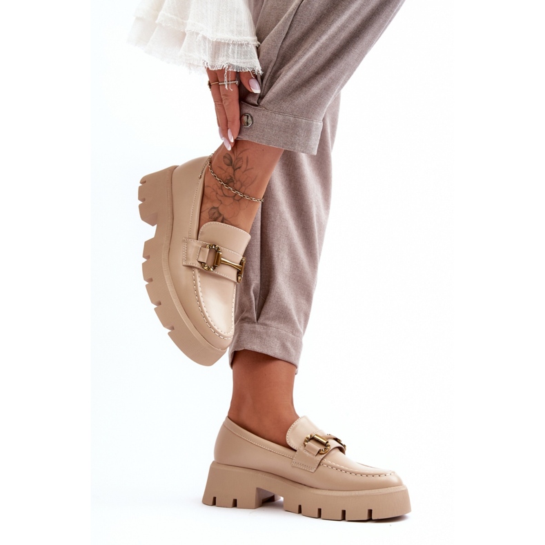 Step in style Scarpe Modello Peuria 2644-2 Pelle Beige - Entra con stile 2