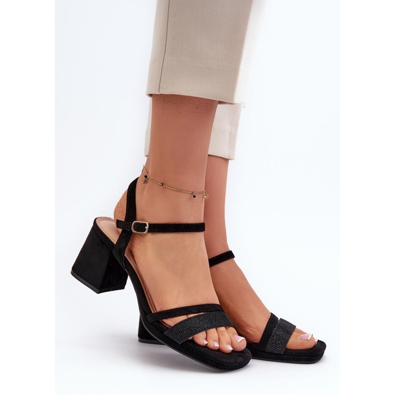 Step in style Sandali Modello Tessata C-147 Nero - Entra con stile 1