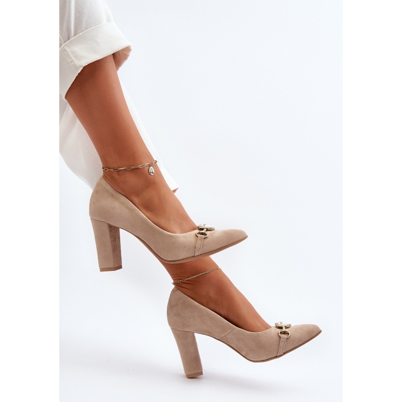 Step in style Décolleté Modello Zazoo 2453/OS Cappuccino Scamosciato - Entra con stile beige 1