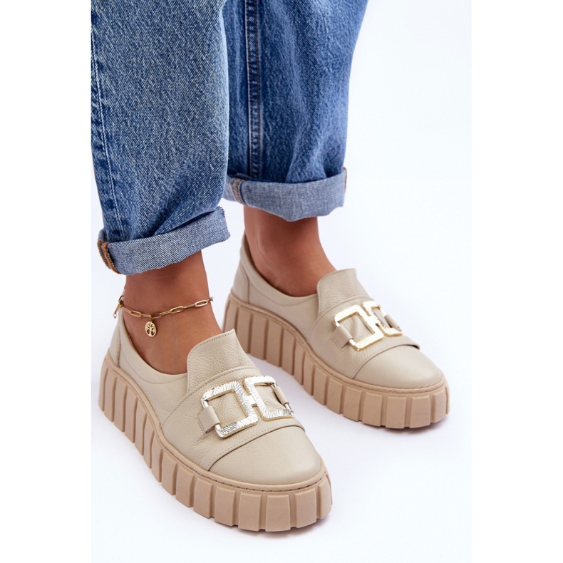 Step in style Scarpe Modello Lewski 3398 Beige Decorazione brillante - Entra con stile 1