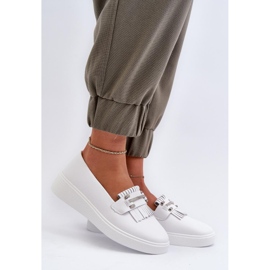 Step in style Mocassini Modello S.Barski LR590 Bianco - Entra con stile 1