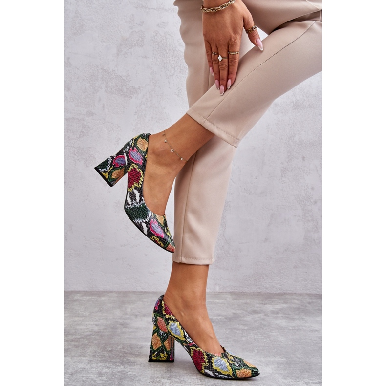 Step in style Décolleté Modello Lewski Shoes 3277 Wąż Multicolor - Entra con stile multicolore 2