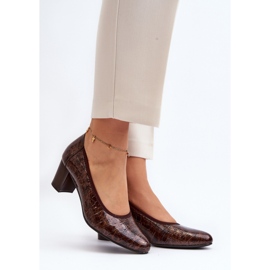Step in style Décolleté Modello Cynania 58307 Marrone - Entra con stile 1