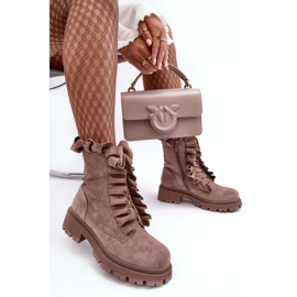 Step in style Modello Workers Nacelle NS336P Pelle scamosciata beige scuro - Entra con stile 2