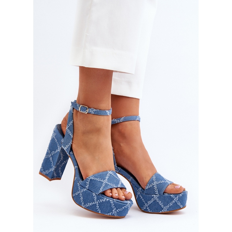 Step in style Sandali Modello Acrana JA-49 Blu - Entra con stile 1