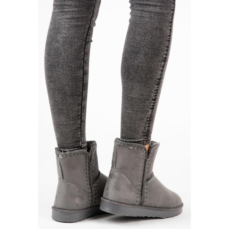 Doposci Kylie in camoscio grigio 1