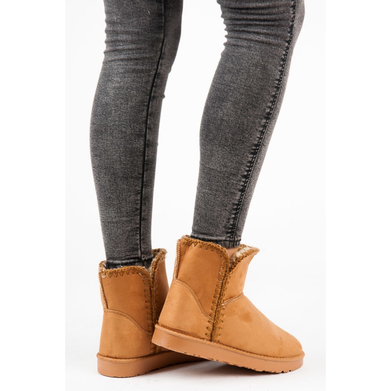 Doposci Kylie in camoscio marrone 1
