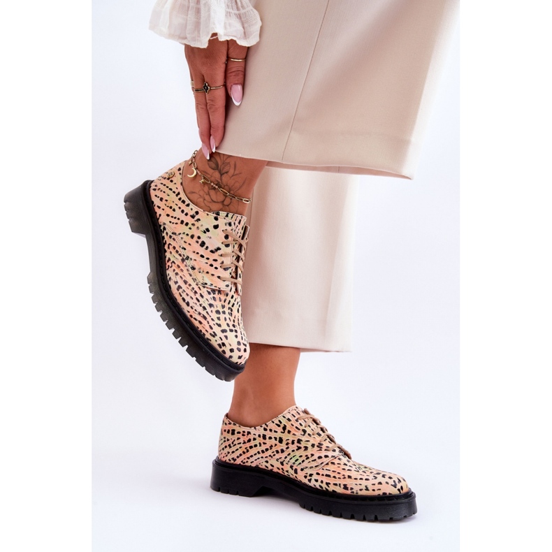 Step in style Scarpe Oxford Modello Maciejka 04087-18 Arancione/Nero - Entra con stile arancia 1