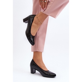 Vinceza Décolleté da donna con goffratura decorativa Nera nero 2