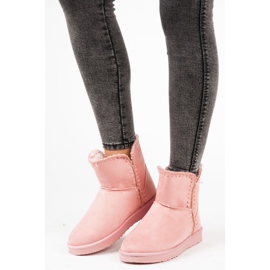 Doposci KYLIE in camoscio rosa 1