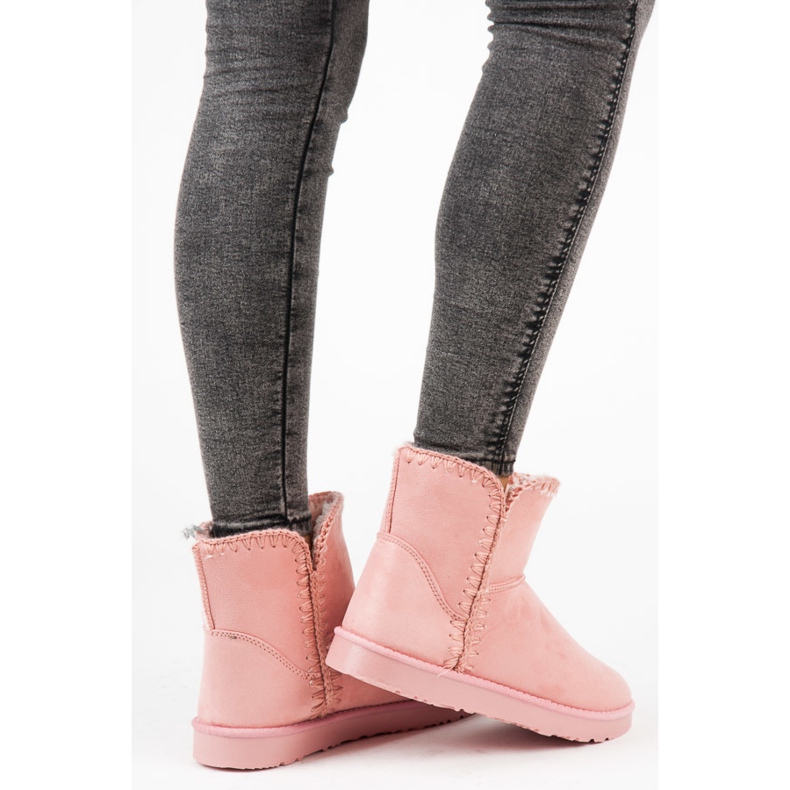 Doposci KYLIE in camoscio rosa 2