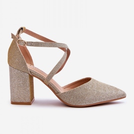 Step in style Décolleté Modello Galaxy LY-9237-3 Gold - Entra con stile giallo 2