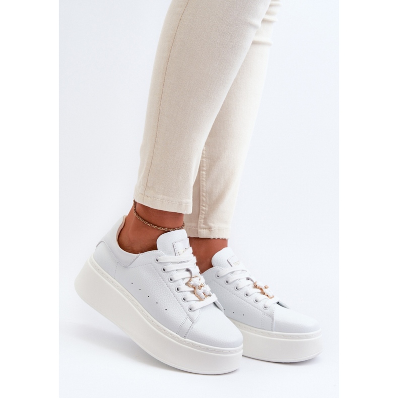 Vinceza Sneakers platform da donna di colore Bianco bianca 1