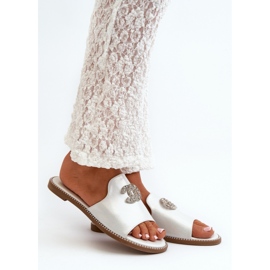 Eleganti pantofole da donna di S.Barski Silver grigio 1