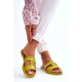 Ciabatte da donna vegane ZAXY verde 1