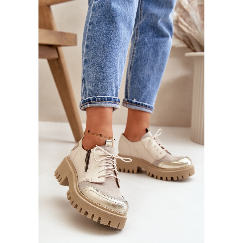 Scarpe eleganti da donna Maciejka Beige 1