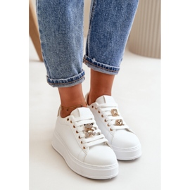 Scarpe Sportive Con Decorazione Bianco/Oro 1