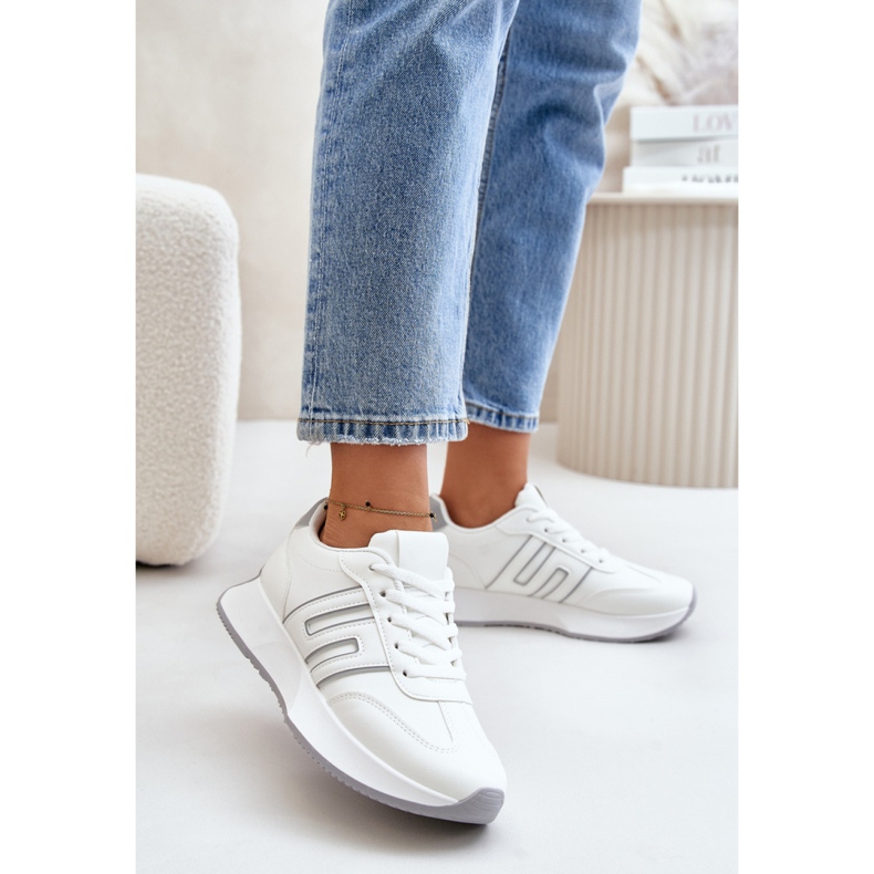 Scarpe sportive bianche/grigie bianca 1