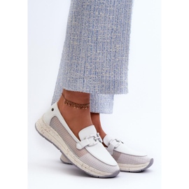 Mocassini sportivi bianchi bianco 1