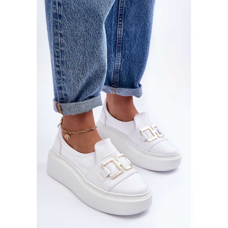 Lewski 3398/2 Scarpe bianche bianca 2
