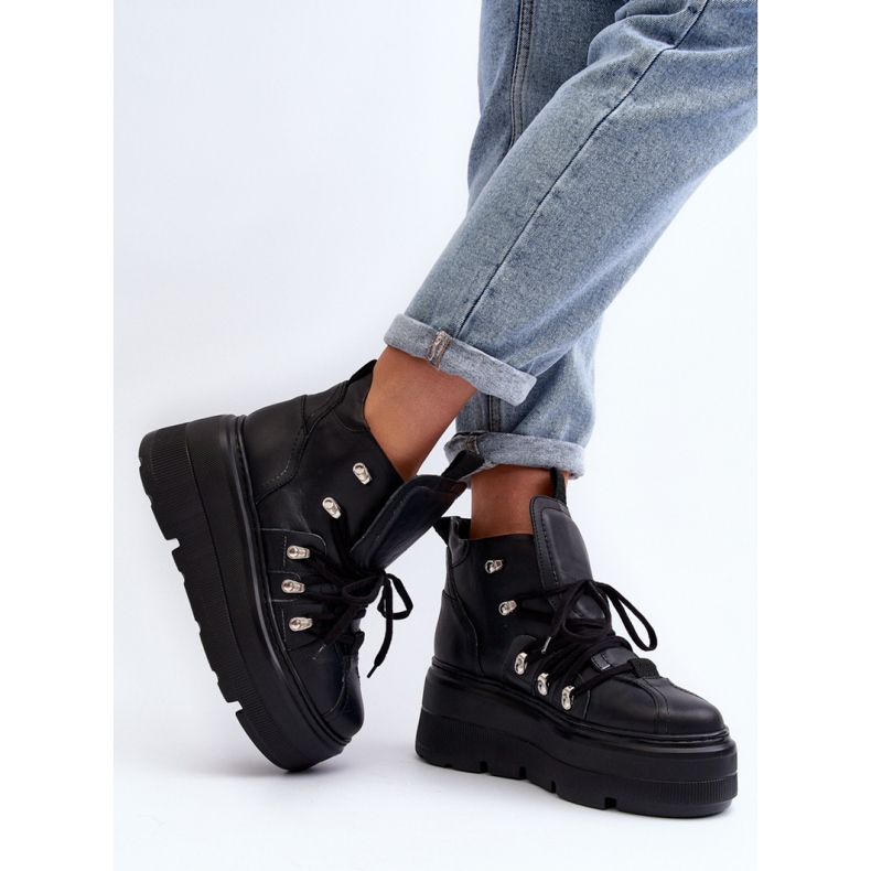 Scarpe Sportive Alte Modello Zazoo 3416 Nere nero 2