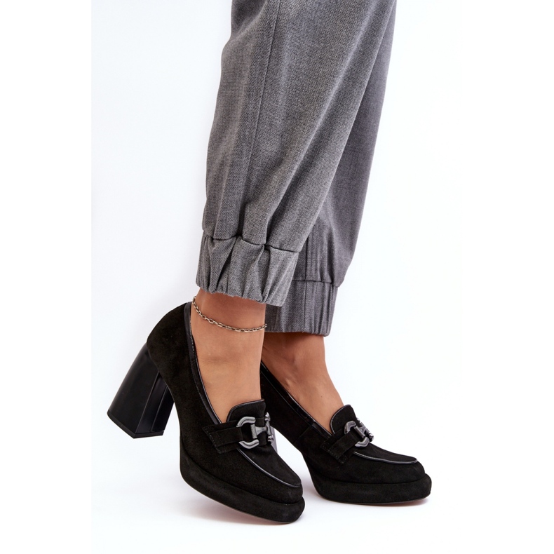 Décolleté da donna con decorazione Laura Messi 2706 500-173 nero 1