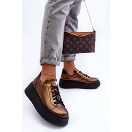 Scarpe sportive da donna Maciejka 06191-24 rame marrone 1