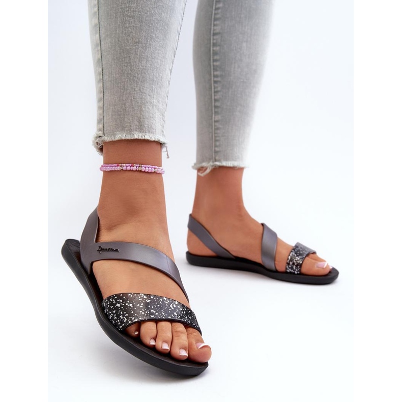 Sandali 82429 Ipanema Vibe Sandalo Fem nero e argento 1