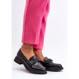 Mocassini da donna con decorazioni Vinceza 63501 nero 1