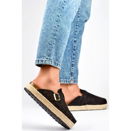 Infradito chiuse da donna DM802B, nere nero 1