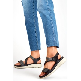 Sandali da donna BM051-3019-1B neri nero 1