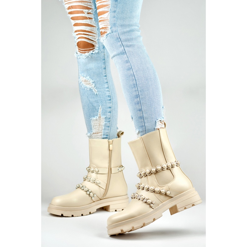 Stivali Modello 58090-1BE Beige - PRIMO 2