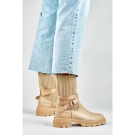 Stivali Modello YQ41KH Beige Chiaro - PRIMO 2