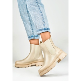 Stivaletto Chelsea Modello DES909BE Beige - PRIMO 2