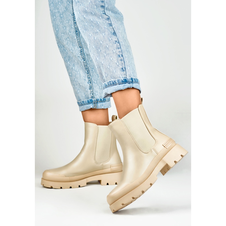 Stivaletto Chelsea Modello DES909BE Beige - PRIMO 2